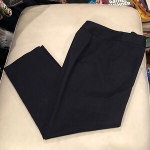 Talbots navy side zip dress pants